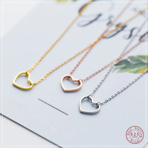 925 Silver Heart Cross Choker Necklace for Women Gift