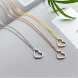 925 Silver Heart Cross Choker Necklace for Women Gift