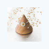 925 Silver Adjustable Daisy Flowers Rings Women Party Wear Gift