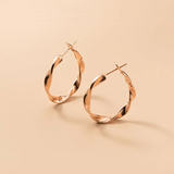 925 Silver Punk Hip Hop Ear Buckle Exaggerated Earrings