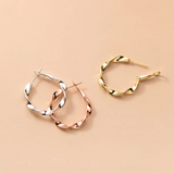 925 Silver Punk Hip Hop Ear Buckle Exaggerated Earrings