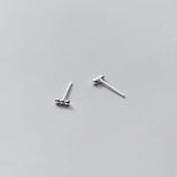 925 Silver Minimal Bead Mini Stud Earrings for Women Elegant Jewelry Gift