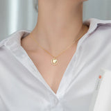 925 Silver Double Pendant Chain Necklace for Women Punk Rock Party