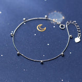 925 Silver Bead Chain Charm Bracelet For Women Office Career