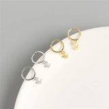925 Silver Anchor Tassel Stud Earrings for Women Boho Hoop Jewelry Gift
