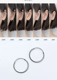 925 Silver Geometric Hexagon Hoop Earrings for Women Party