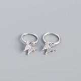 925 Silver Butterfly Earrings with Zircon