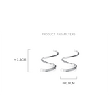 925 Silver Snakelike Non Pierced Ear Clips Earring