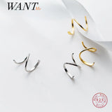 925 Silver Snakelike Non Pierced Ear Clips Earring