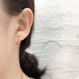 925 Silver Zircon Stud Earrings 9MM Women's Minimalist Party Jewelry