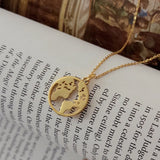 925 Silver Earth Pendant Necklace for Women