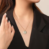 925 Silver Zircon Anchor Chain Pendant Necklace for Women French Party Jewelry