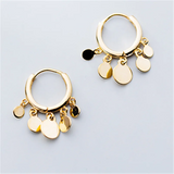 925 Silver Small Tassel Pendant Stud Earrings for Women Girls