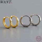 925 Sterling Silver Round Stud Earrings for Women