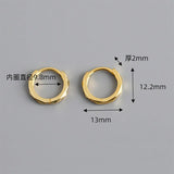 925 Sterling Silver Round Stud Earrings for Women