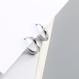 925 Sterling Silver Round Stud Earrings for Women