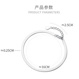 925 Silver Snake Charm Bracelet for Women