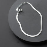 925 Silver Snake Charm Bracelet for Women