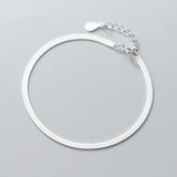 925 Silver Snake Charm Bracelet for Women