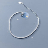 Zircon Charm Bracelet 925 Sterling Silver Wedding Jewelry Gift