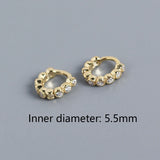 Colorful Zircon Ear Buckle 925 Silver Earring