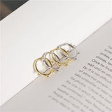 925 Silver Bead Ear Buckle Stud Earrings for Women - Birthday Gift