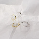 925 Silver Bead Ear Buckle Stud Earrings for Women - Birthday Gift