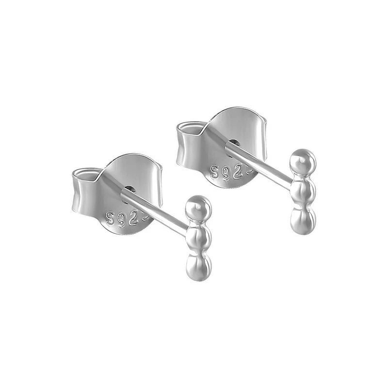 925 Silver Mini Bead Stud Earrings for Women