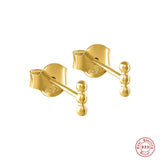 925 Silver Mini Bead Stud Earrings for Women