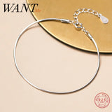 Sterling Silver Snake Bone Charm Bracelet for Women Teen Gift