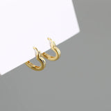 925 Sterling Silver Heart Stud Earrings for Women