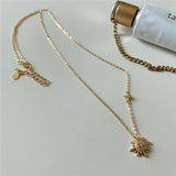 925 Silver Light Star Zircon Pendant Necklace Gift