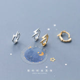 Mini Lightning 925 Sterling Silver Stud Earrings for Women