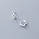 Mini Lightning 925 Sterling Silver Stud Earrings for Women