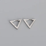 Minimalist Triangle Stud Earrings 925 Silver Party Jewelry