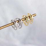 Bohemian Charms Zircon Multilayer Ear Buckle 925 Sterling Silver Earrings