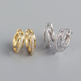 Bohemian Charms Zircon Multilayer Ear Buckle 925 Sterling Silver Earrings