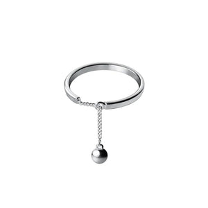 925 Silver Chain Finger Ring - Women's Teen Party Jewelry