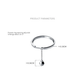 925 Silver Chain Finger Ring - Women's Teen Party Jewelry