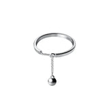 925 Silver Chain Finger Ring - Women's Teen Party Jewelry