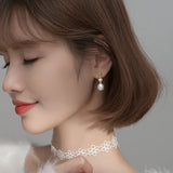 Baroque Pearl Drop Earrings 925 Silver Bohemian Jewelry