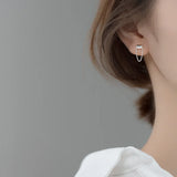 925 Silver Cuban Chain Tassel Earrings for Women