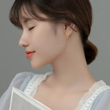 925 Silver Cuban Chain Tassel Earrings for Women