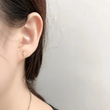 Punk Lightning Stud Earrings 925 Sterling Silver
