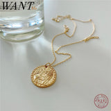 Geometric Lion Pendant Necklace 925 Sterling Silver