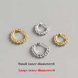 925 Silver Minimalist Round Bead Stud Earrings for Women