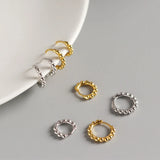 925 Silver Minimalist Round Bead Stud Earrings for Women