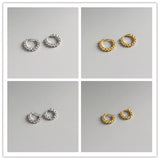 925 Silver Minimalist Round Bead Stud Earrings for Women