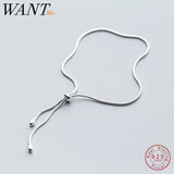 925 Sterling Silver Round Charm Bracelet for Women