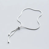925 Sterling Silver Round Charm Bracelet for Women